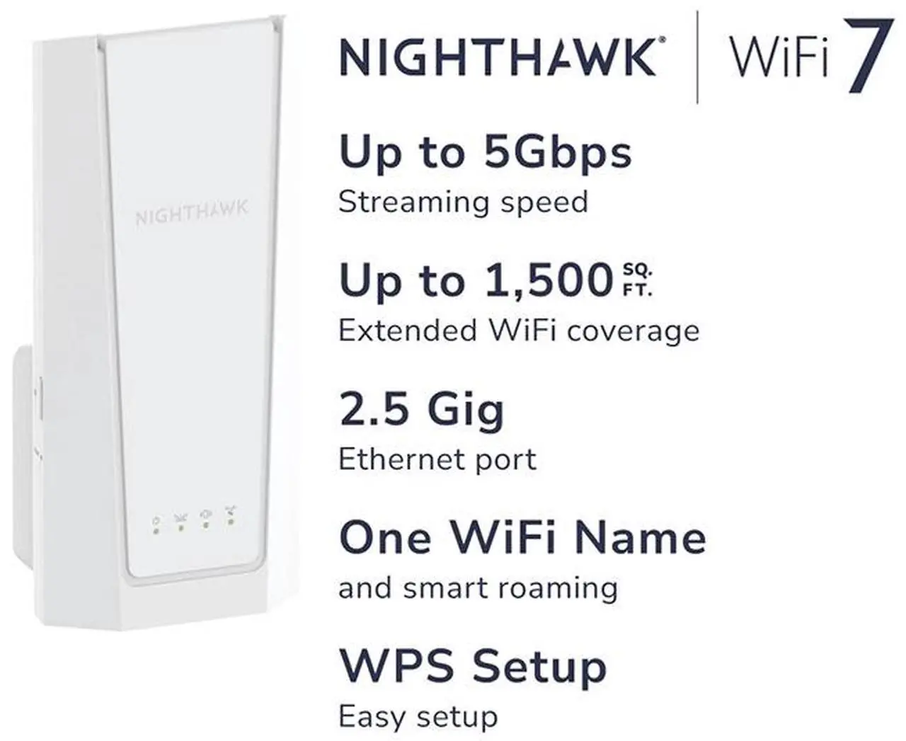 NETGEAR BE5000 Nighthawk WiFi 7 Dual-Band Extender - Thumbnail 5