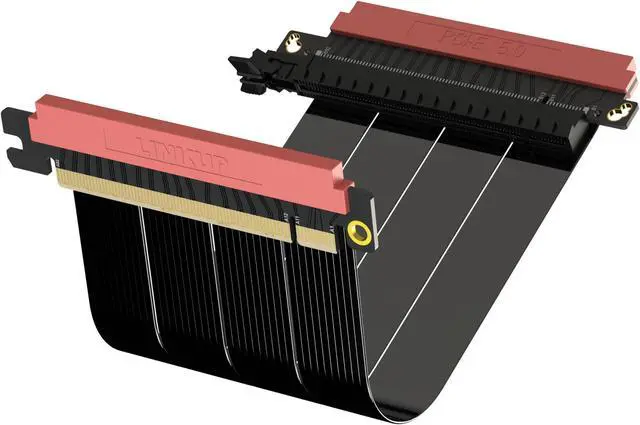 LinkUp PCIe 5.0 X16 Straight Riser Cable - Thumbnail 5