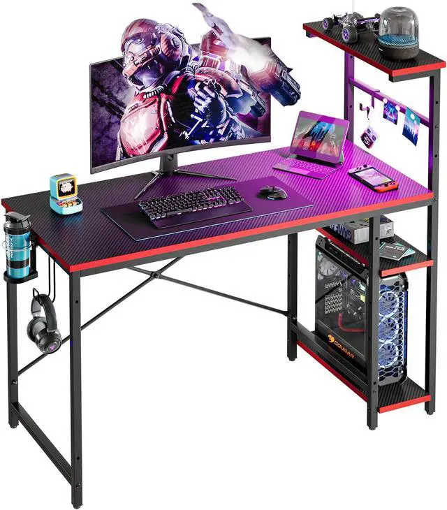 Bestier 44" Rectangular Gaming Desk - Thumbnail 3