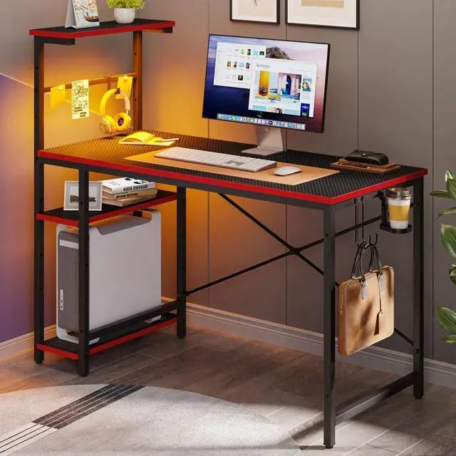 Bestier 44" Rectangular Gaming Desk - Thumbnail 5